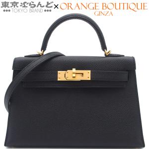 エルメス HERMES ミニケリー 2 W刻印 ブラック ゴールド金具 エプソン 外縫 2WAY ショルダーバッグ ハンドバッグ 2024年 レディース 101871003
