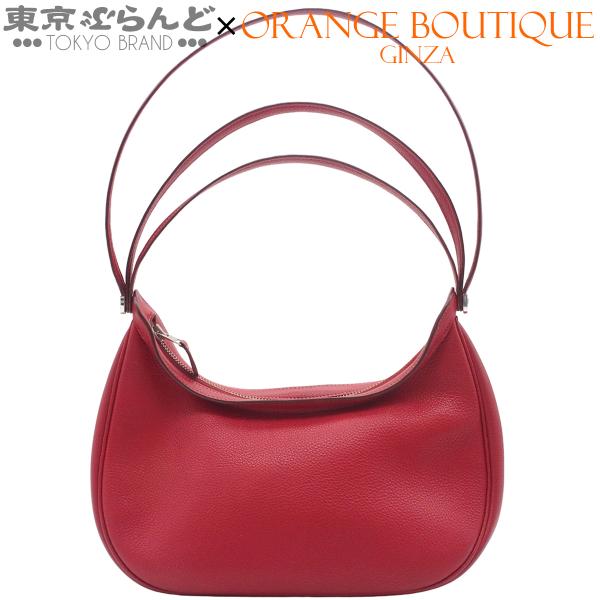 エルメス HERMES カポラル □G刻印 ルージュカザック シルバー金具 トゴ ショルダーバッグ ...