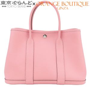 エルメス HERMES ガーデンパーティ TPM T刻印 ローズサクラ シルバー金具 カントリー ハンドバッグ レディース 101876874
