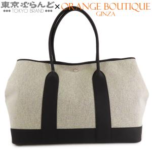 エルメス HERMES ガーデンパーティ 41 K刻印 ノワール ブラック 黒 シルバー金具 トワルアッシュ ネゴンダ トートバッグ レディース 101882889