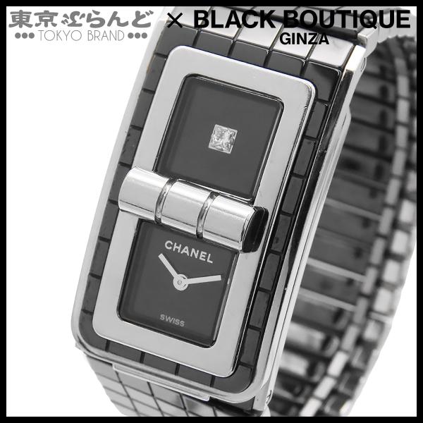 シャネル CHANEL コード ココ H5147 ブラック 黒 セラミック SS ダイヤモンド 1P...