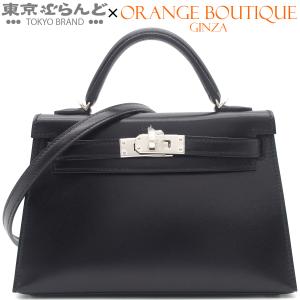 エルメス HERMES ミニケリー 2 G刻印 ブラック シルバー金具 ボックスカーフ 外縫 2WAY ショルダーバッグ ハンドバッグ 2026年 レディース 101887137