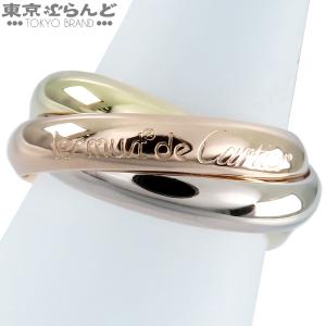 カルティエ CARTIER トリニティリング スリーカラーゴールド K18PG K18WG K18YG MM クラシックモデル 指輪 #50 9号相当 レディース 仕上済 101888093