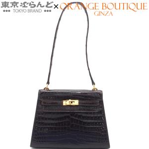 エルメス HERMES ミニケリー ダークブラウン ゴールド金具 ポロサス 外縫 ヴィンテージ ショルダーバッグ レディース 101888861