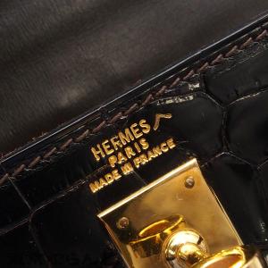 エルメス HERMES ミニケリー ダークブラ...の詳細画像5
