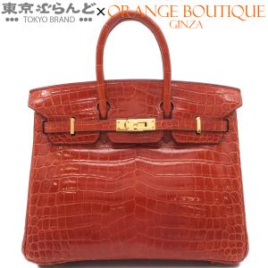 エルメス HERMES バーキン25 □L刻印 レッド系 ゴールド金具 ニロティカス ハンドバッグ レディース 101890402