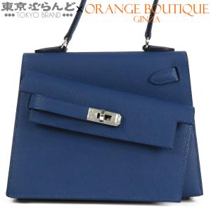 エルメス HERMES ケリー 20 無秩序 K刻印 ブルータイ シルバー金具 エプソン 外縫 ショルダーバッグ レディース 未使用 101891256