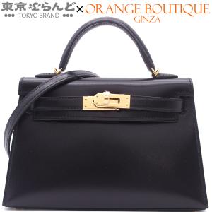 エルメス HERMES ミニケリー 2 K刻印 ブラック ゴールド金具 ボックスカーフ 外縫 2WAY ショルダーバッグ ハンドバッグ 2025年 レディース 展示未使用 101891350