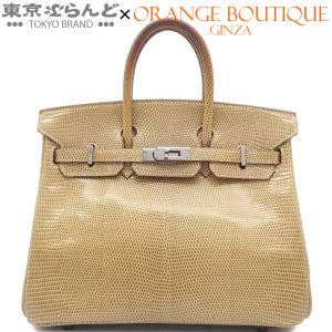 エルメス HERMES バーキン 25 □K刻印 フィセル シルバー金具 リザード ハンドバッグ レディース 101893460