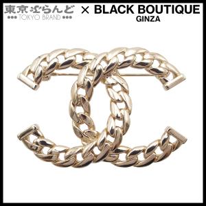 シャネル CHANEL ブローチ ライトゴールド メタル ココマーク チェーンモチーフ コスチュームジュエリー B24P レディース 241001031394