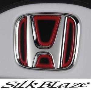 SilkBlaze シルクブレイズ ヒートエンブレムシート ブラックベース レッド/ブルー ホンダ：H12｜tokyocar