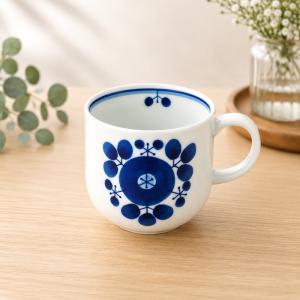 染付タコ唐草 コーヒー碗皿 手書き たこ唐草 コーヒー カップ&ソーサー