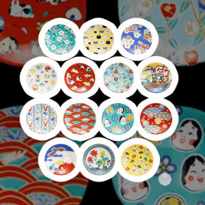 九谷焼の飾り 九谷焼 6号皿 染付瓔珞紋花鳥 大鉢 大皿 お皿 皿 ボウル おしゃれ 鳥