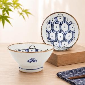 kotohogi そばちょこ 鶴 おしゃれ 蕎麦猪口 波佐見焼 日本製 正月食器