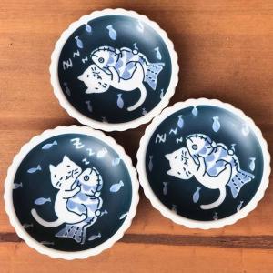 DECOLE（デコレ） fika プレート ネコ 猫グッズ 柄 お皿 小皿 子皿