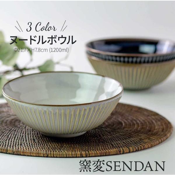 窯変センダン sendan ヌードルボウル おしゃれ サラダボウル 大鉢 しのぎ 美濃焼 日本製 食...