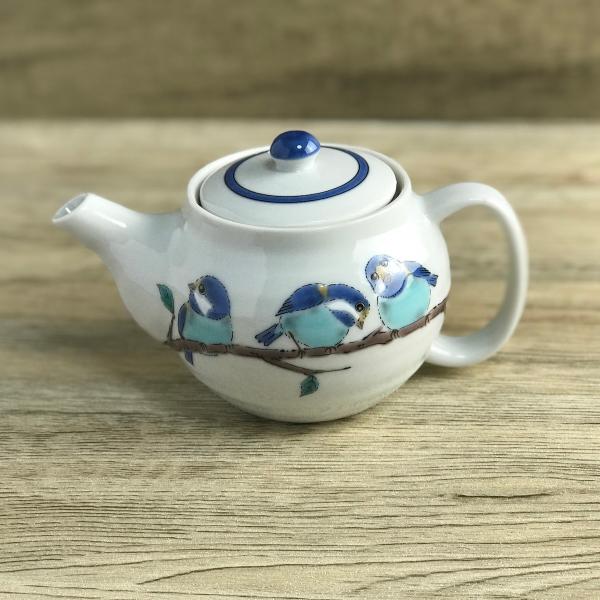 九谷焼 山雀 急須 おしゃれ 北欧 日本製 ティーポット 陶器 鳥 食器 日本製 クリスマスプレゼン...