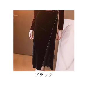 スカート レディース スリットレーススカート ...の詳細画像4
