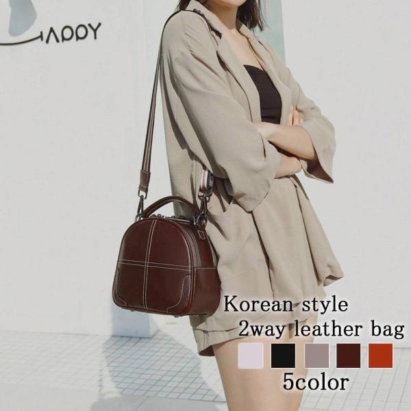 ハンドバッグ レディース 韓国風2WAYレザーバッグ 2WAY 皮 50代 30代 軽い ブランド ...