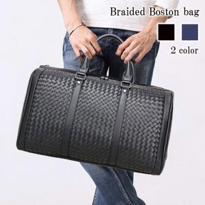 本革 オーストリッチ ボストンバッグ 旅行用バッグ ブラック 機内