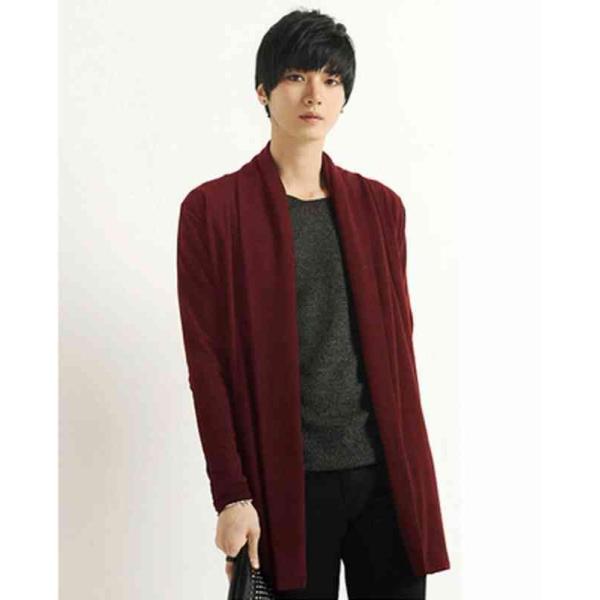カーディガン メンズ かっこいい ロング 人気 薄手 夏 20代 黒 春 30代 ゆったり オフィス...