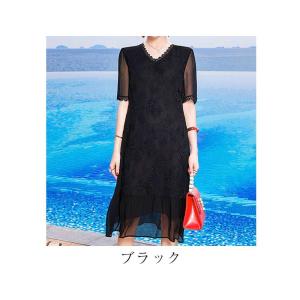 ワンピース レディース 刺繍レースワンピース ...の詳細画像4