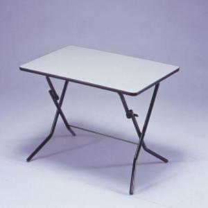 折り畳み式テーブル　ハイテーブル　簡易テーブル　薄型折りたたみ  耐荷重80kg　スタンドタッチ 自立する耐薬・耐熱メラミンテーブル　日本国産　送料無料　｜tokyofanicya