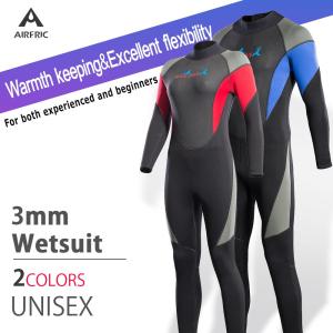 交換対応 3mm ウェットスーツ 男女共通 フルスーツ バックジップd4050
