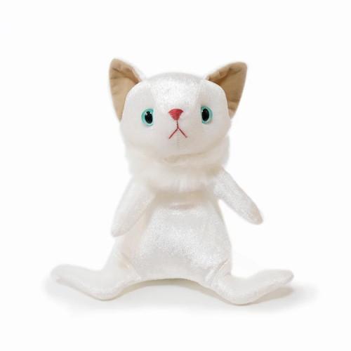 【送料・包装無料】Cuddly ブランシェ 白 ナルシス 猫ぬいぐるみ 014