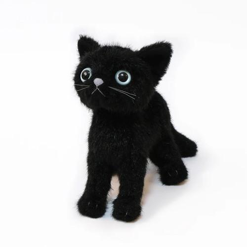 【送料・包装無料】Cuddly クロ(ブルーアイ) 黒/B ドロップス 猫ぬいぐるみ 311