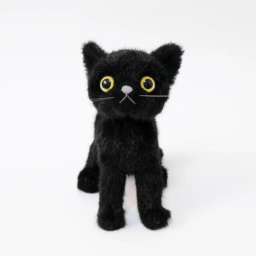 【送料・包装無料】Cuddly クロ(イエローアイ) 黒/Y ドロップス 猫ぬいぐるみ 312