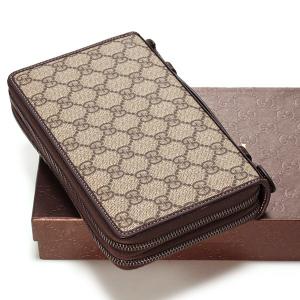 グッチ GUCCI 財布 メンズ レディース 長財布 ブラウ...