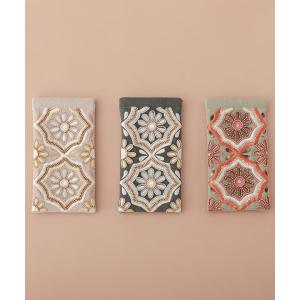 【送料無料／クリックポスト対応】ビーズ刺繍 メガネケース（3カラー） 10×18cm 刺繍 めがねケース ポーチ 小物入れ レディース ギフト インド雑貨
