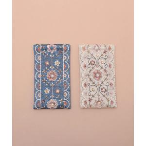 【送料無料／クリックポスト対応】ビーズ刺繍 メガネケース 刺繍 ポーチ 眼鏡入れ レディース ギフト インド雑貨