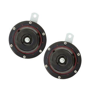 SN-308D ディスクホーン110dB ブラック/レッド 12v トラック用品　