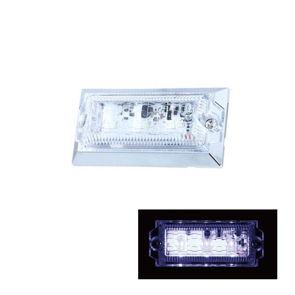534544　LED3ミニフラットマーカーNEO ネオ 24V クリアーレンズ/ホワイト ジェットイ...