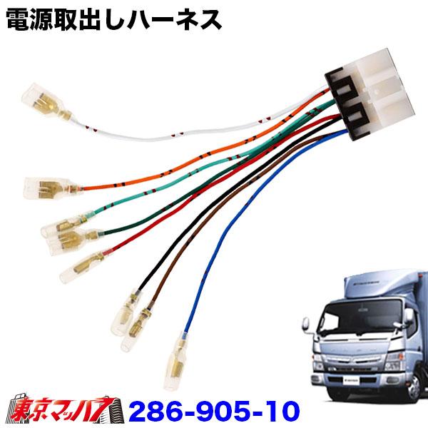 286-905-10　24v電源取りだしハーネス　ふそう　ブルーテックキャンター　送料無料　ポスト投...