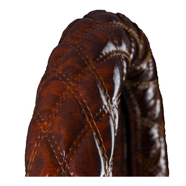 極太木目ハンドルカバー 雅 トラック用品 ハンドルカバー 極太 2L ウッドダイヤ ブラウン 茶木目...