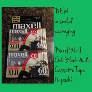 Maxell xl-ii c60空白オーディオカセットテープ(2パック)(メーカー生産終了)　並行輸入品｜tokyootamart