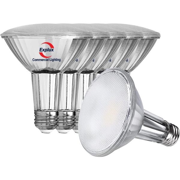 Explux Commercial-Grade LED PAR30 Flood Light Bulb...