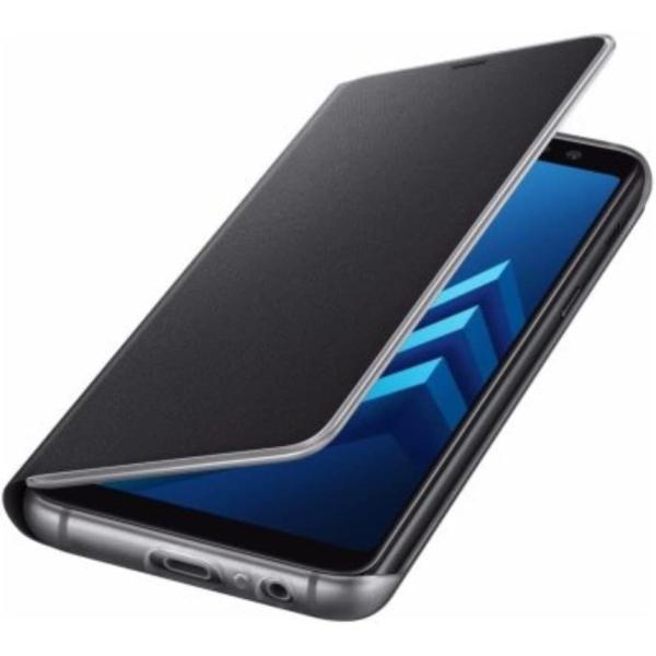 Samsung ネオン フリップケース 光り輝くエッジ通知付き Galaxy A8 (2018) 用...