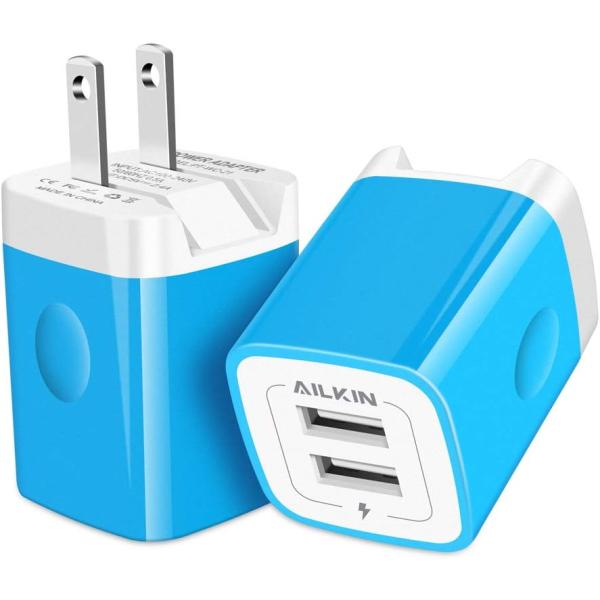 2.4A Foldable Charger Block Dual USB Plug in Wall ...