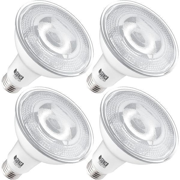 Sunco 4 Pack PAR30 LED Bulbs  Flood Light Outdoor ...