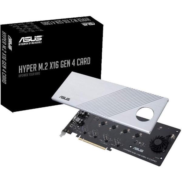 ASUS 最大4台 PCIE 4.0 M.2ドライブ を サポート する 拡張カード HYPER M...