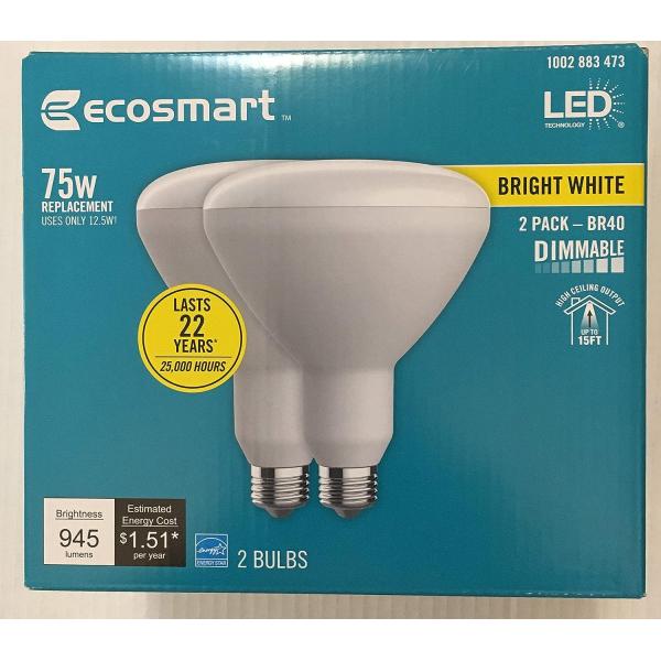 EcoSmart 75-Watt Equivalent BR40 Dimmable Energy S...