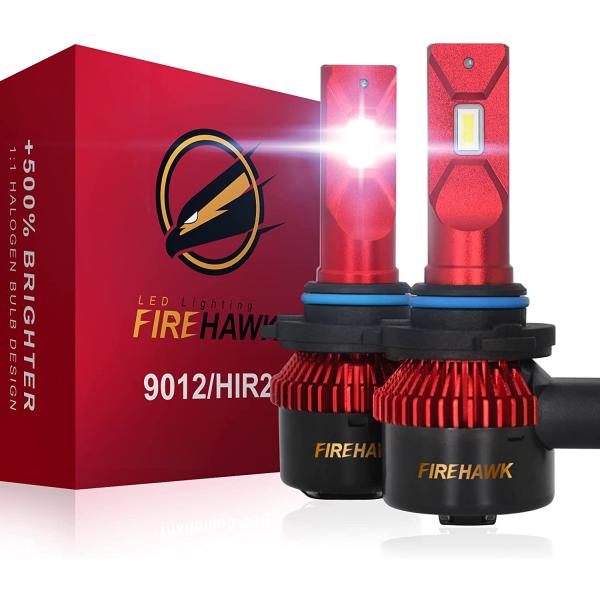 Firehawk 9012/HIR2 LED電球 20 000LM 日本製チップ 明るさ500% 6...