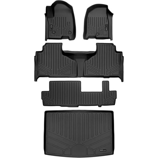 SMARTLINER 3 Row Floor Mats &amp; Cargo Liner Behind 3...