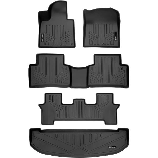 SMARTLINER Custom Fit 3 Row Floor Mats &amp; Cargo Lin...