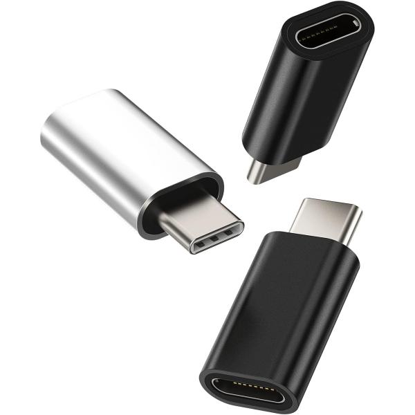 3パック USB Cオス ライトニングメスアダプター対応 iPhone 12 11Pro Max i...