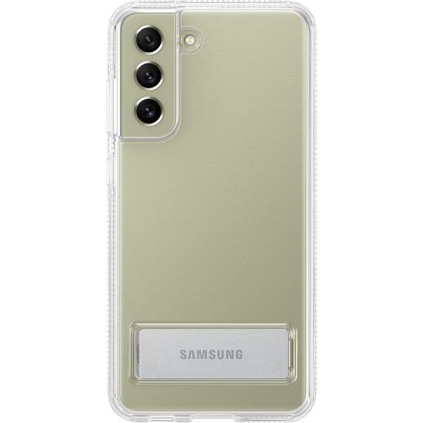 Samsung Galaxy S21 FE 5G クリア 携帯電話カバー スタンド付き、保護ケース、...